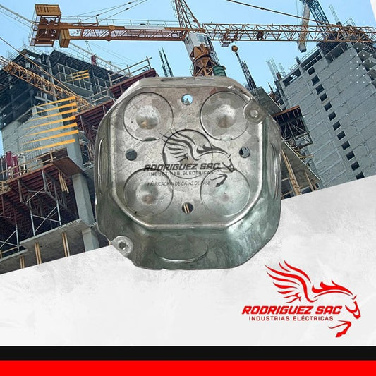 CAJA DE PASE OCTOGONAL  100x40 mm - INDUSTRIAS ELÉCTRICAS RODRIGUEZ SAC